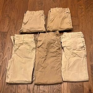 American Eagle men’s khaki pants (5 pair)